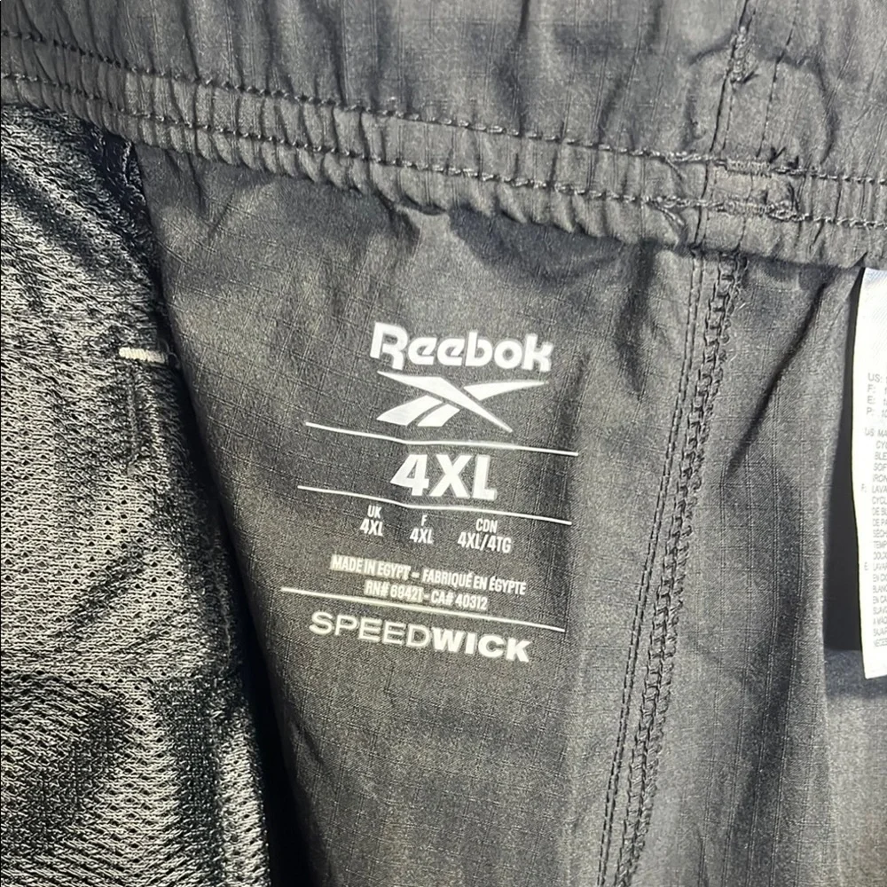 NWT Reebok Black Athletic Shorts with Elastic Waistband - Picture 4 of 9